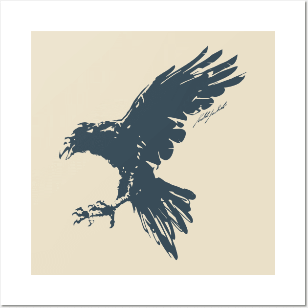 Handpainted Crow Wall Art by KalebLechowsk